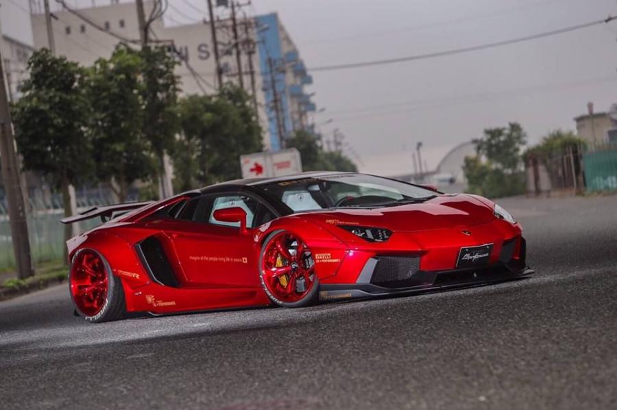Lamborghini Aventador LP700-4 Roadster by Liberty Walk and EXE '2016